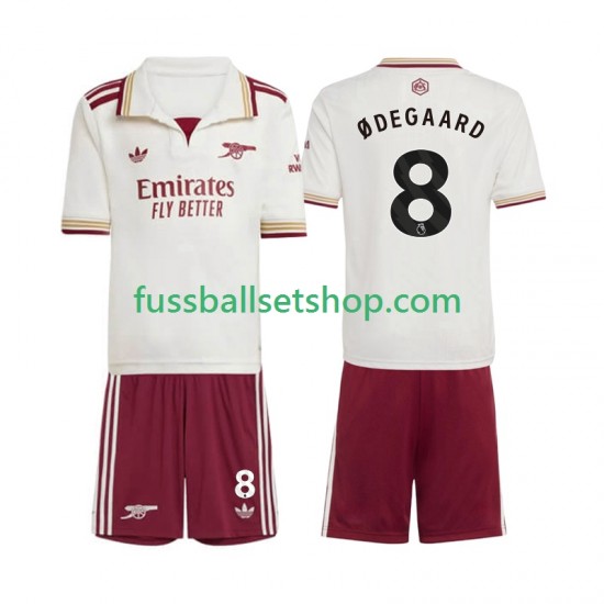 Günstige Fußball Trikotsatz Arsenal Martin Odegaard 8 Kinder Ausweichtrikot 2025-2026 Kurzarm