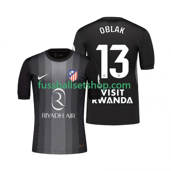 Günstige Fußball Trikotsatz Atlético Madrid Jan Oblak 13 Torwart Herren Auswärtstrikot 2025-2026 Kurzarm