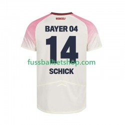 Günstige Fußball Trikotsatz Bayer 04 Leverkusen Patrik Schick 14 Herren Auswärtstrikot 2025-2026 Kurzarm
