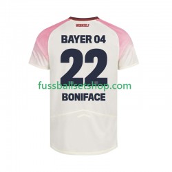 Günstige Fußball Trikotsatz Bayer 04 Leverkusen Victor Boniface 22 Herren Auswärtstrikot 2025-2026 Kurzarm