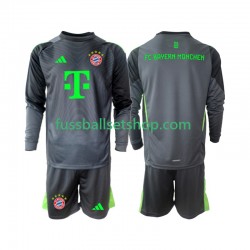 Günstige Fußball Trikotsatz FC Bayern München Torwart Kinder Auswärtstrikot 2025-2026 Langarm