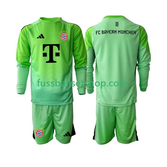 Günstige Fußball Trikotsatz FC Bayern München Torwart Kinder Heimtrikot 2025-2026 Langarm