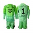 Günstige Fußball Trikotsatz FC Bayern München Neuer 1 Torwart Kinder Heimtrikot 2025-2026 Langarm