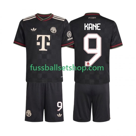 Günstige Fußball Trikotsatz FC Bayern München Harry Kane 9 Kinder Ausweichtrikot 2025-2026 Kurzarm