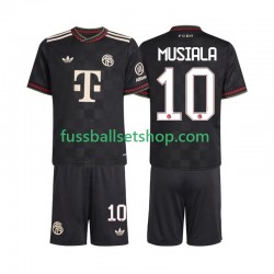 Günstige Fußball Trikotsatz FC Bayern München Jamal Musiala 10 Kinder Ausweichtrikot 2025-2026 Kurzarm