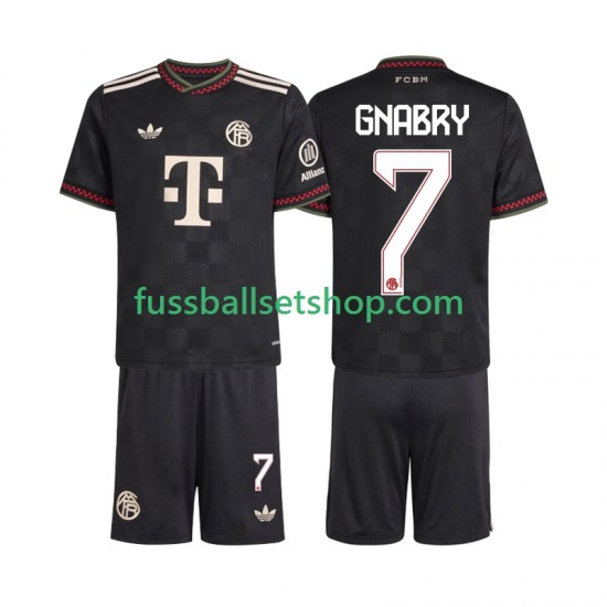 Günstige Fußball Trikotsatz FC Bayern München Serge Gnabry 7 Kinder Ausweichtrikot 2025-2026 Kurzarm
