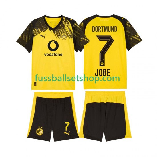 Günstige Fußball Trikotsatz Borussia Dortmund Jobe Bellingham 7 Kinder Heimtrikot 2025-2026 Kurzarm
