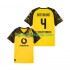 Günstige Fußball Trikotsatz Borussia Dortmund Nico Schlotterbeck 4 Herren Heimtrikot 2025-2026 Kurzarm