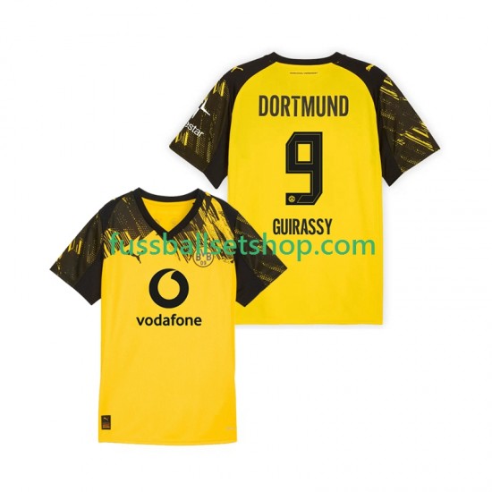 Günstige Fußball Trikotsatz Borussia Dortmund Serhou Guirassy 9 Herren Heimtrikot 2025-2026 Kurzarm