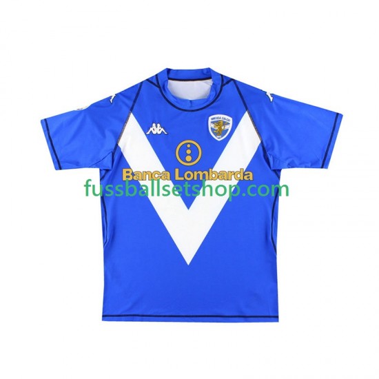 Günstige Fußball Trikotsatz Brescia Calcio 2003 2004 Retro Herren Heimtrikot Kurzarm