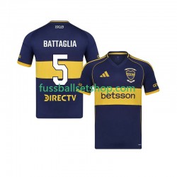 Günstige Fußball Trikotsatz Boca Juniors Rodrigo Battaglia 5 Herren Heimtrikot 2025-2026 Kurzarm