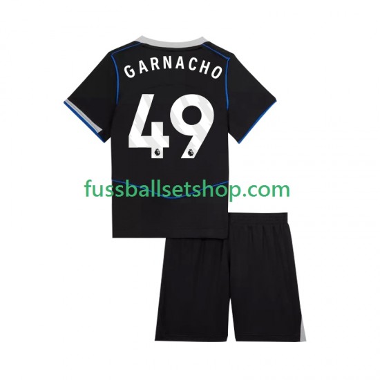 Günstige Fußball Trikotsatz Chelsea Alejandro Garnacho 49 Kinder Ausweichtrikot 2025-2026 Kurzarm
