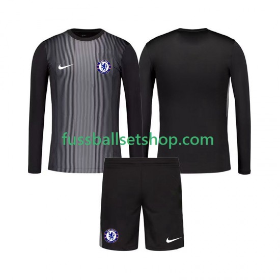 Günstige Fußball Trikotsatz Chelsea Torwart Kinder Heimtrikot 2025-2026 Langarm