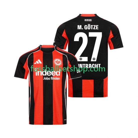 Günstige Fußball Trikotsatz Eintracht Frankfurt Mario Gotze 27 Herren Heimtrikot 2025-2026 Kurzarm