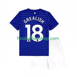Günstige Fußball Trikotsatz Everton Jack Grealish 18 Kinder Heimtrikot 2025-2026 Kurzarm