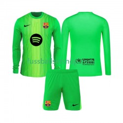 Günstige Fußball Trikotsatz FC Barcelona Torwart Kinder Heimtrikot 2025-2026 Langarm