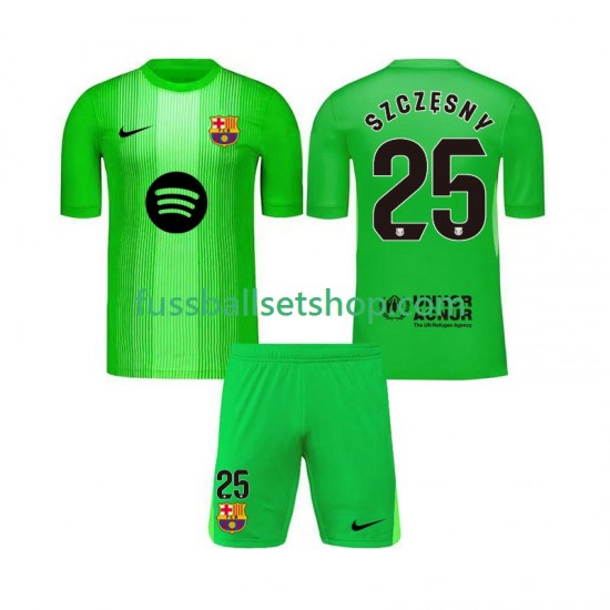 Günstige Fußball Trikotsatz FC Barcelona Szczesny 25 Torwart Kinder Heimtrikot 2025-2026 Kurzarm