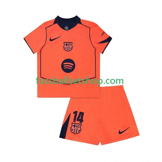 Günstige Fußball Trikotsatz FC Barcelona Marcus Rashford 14 UCL Kinder Ausweichtrikot 2025-2026 Kurzarm