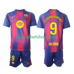 Günstige Fußball Trikotsatz FC Barcelona Robert Lewandowski 9 Kinder Heimtrikot 2025-2026 Kurzarm