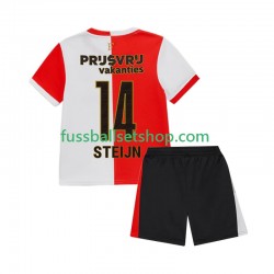 Günstige Fußball Trikotsatz Feyenoord Rotterdam Sem Steijn 14 Kinder Heimtrikot 2025-2026 Kurzarm