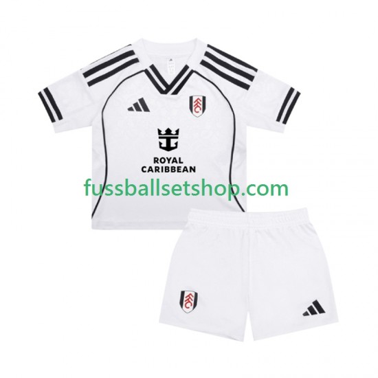 Günstige Fußball Trikotsatz Fulham Kinder Heimtrikot 2025-2026 Kurzarm