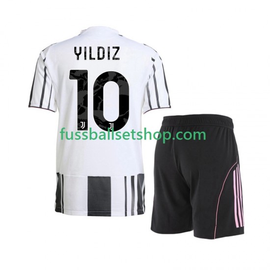 Günstige Fußball Trikotsatz Juventus Turin Kenan Yildiz 10 Kinder Heimtrikot 2025-2026 Kurzarm