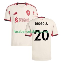 Günstige Fußball Trikotsatz Liverpool Diogo Jota 20 Herren Auswärtstrikot 2025-2026 Kurzarm