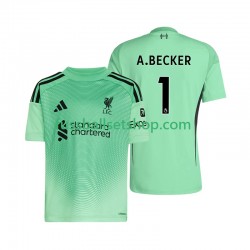 Günstige Fußball Trikotsatz Liverpool Alisson Becker 1 Torwart Herren Heimtrikot 2025-2026 Kurzarm