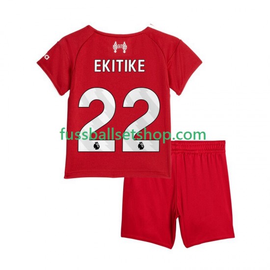 Günstige Fußball Trikotsatz Liverpool Hugo Ekitike 22 Kinder Heimtrikot 2025-2026 Kurzarm