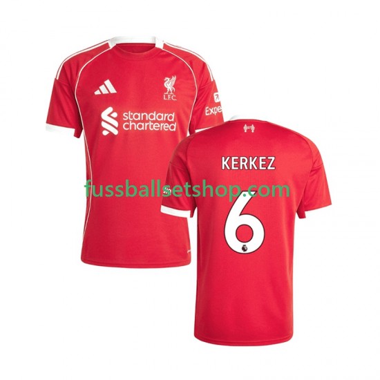Günstige Fußball Trikotsatz Liverpool Milos Kerkez 6 Herren Heimtrikot 2025-2026 Kurzarm
