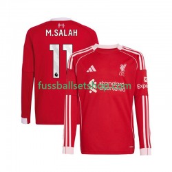 Günstige Fußball Trikotsatz Liverpool Mohamed Salah 11 Herren Heimtrikot 2025-2026 Langarm