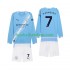 Günstige Fußball Trikotsatz Manchester City Omar Marmoush 7 Kinder Heimtrikot 2025-2026 Langarm