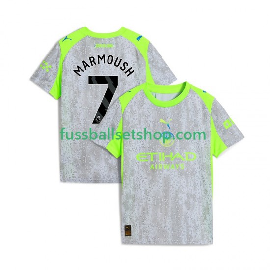 Günstige Fußball Trikotsatz Manchester City Omar Marmoush 7 Herren Ausweichtrikot 2025-2026 Kurzarm