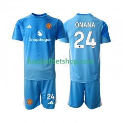 Günstige Fußball Trikotsatz Manchester United Andre Onana 24 Torwart Kinder Heimtrikot 2025-2026 Kurzarm