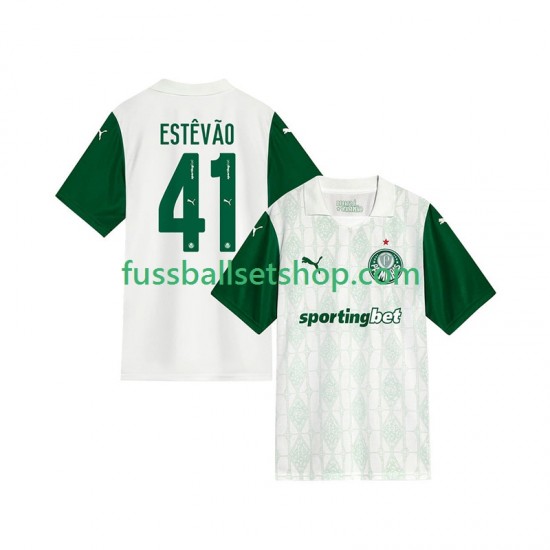 Günstige Fußball Trikotsatz Palmeiras Estevao 41 Herren Auswärtstrikot 2025-2026 Kurzarm