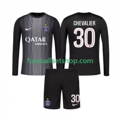 Günstige Fußball Trikotsatz Paris Saint-Germain Lucas Chevalier 30 Torwart Kinder Heimtrikot 2025-2026 Langarm