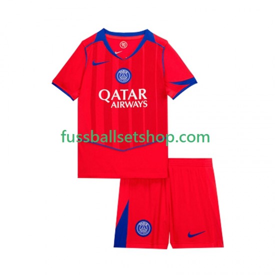 Günstige Fußball Trikotsatz Paris Saint-Germain Kinder Ausweichtrikot 2025-2026 Kurzarm