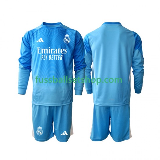 Günstige Fußball Trikotsatz Real Madrid Torwart Kinder Heimtrikot 2025-2026 Langarm