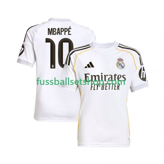 Günstige Fußball Trikotsatz Real Madrid Mbappé Kylian 10 Herren Heimtrikot 2025-2026 Kurzarm