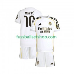 Günstige Fußball Trikotsatz Real Madrid Mbappé Kylian 10 Kinder Heimtrikot 2025-2026 Kurzarm