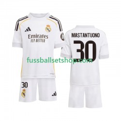 Günstige Fußball Trikotsatz Real Madrid Mastantuono 30 Kinder Heimtrikot 2025-2026 Kurzarm