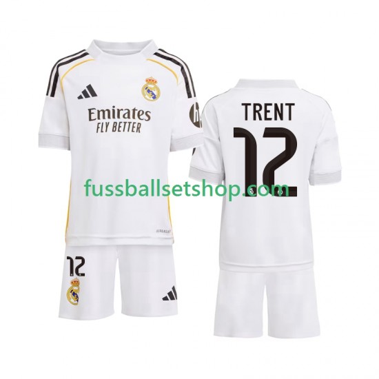 Günstige Fußball Trikotsatz Real Madrid Trent Alexander-Arnold 12 Kinder Heimtrikot 2025-2026 Kurzarm