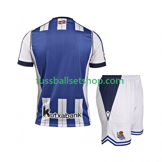 Günstige Fußball Trikotsatz Real Sociedad Kinder Heimtrikot 2025-2026 Kurzarm