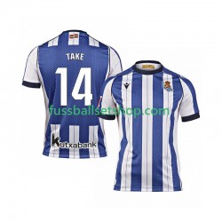 Günstige Fußball Trikotsatz USA Real Sociedad Takef Kubo 14 Herren Heimtrikot 2025-2026 Kurzarm