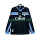 Günstige Fußball Trikotsatz Lazio Rom Retro Herren Auswärtstrikot 1998 1999 Langarm