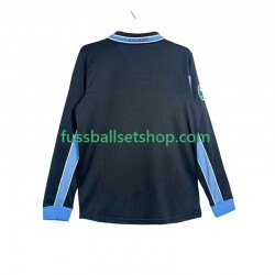 Günstige Fußball Trikotsatz Lazio Rom Retro Herren Auswärtstrikot 1998 1999 Langarm
