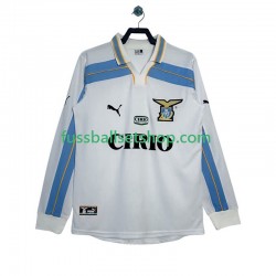 Günstige Fußball Trikotsatz Lazio Rom 2000 Retro Herren Auswärtstrikot 1999 Langarm