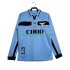 Günstige Fußball Trikotsatz Lazio Rom Retro Herren Heimtrikot 1998 1999 Langarm