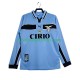 Günstige Fußball Trikotsatz Lazio Rom Retro Herren Heimtrikot 1998 1999 Langarm