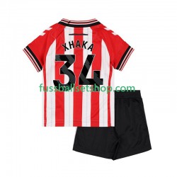 Günstige Fußball Trikotsatz Sunderland Granit Xhaka 34 Kinder Heimtrikot 2025-2026 Kurzarm